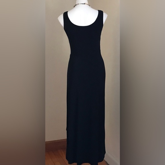 Ralph Lauren Black Maxi Asymmetrical Dress Size 4 - Picture 4 of 7